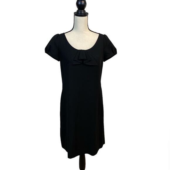 Ann Taylor LOFT Black Puff Sleeve Sheath Dress Size 6P - Picture 1 of 7